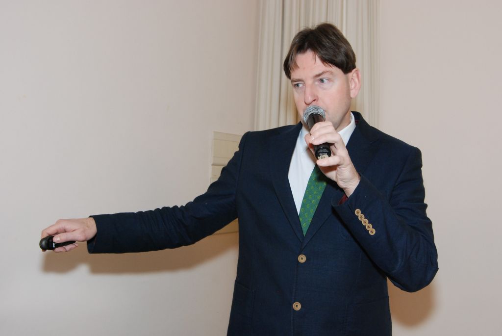 Ing. Josef Patzak, Ph.D., jednatel CHI, při prezentaci na chmelařském kongresu (27. 1. 2016). | Foto: M. Vokřál (Agriprint s. r. o.) Foto: M. Vokřál (Agriprint s. r. o.)