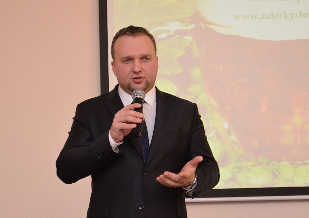 Ministr zemědělství, Ing. Marian Jurečka, na chmelařském kongresu (Senohraby, 27. 1. 2016). | Foto: M. Brynda Foto: M. Brynda