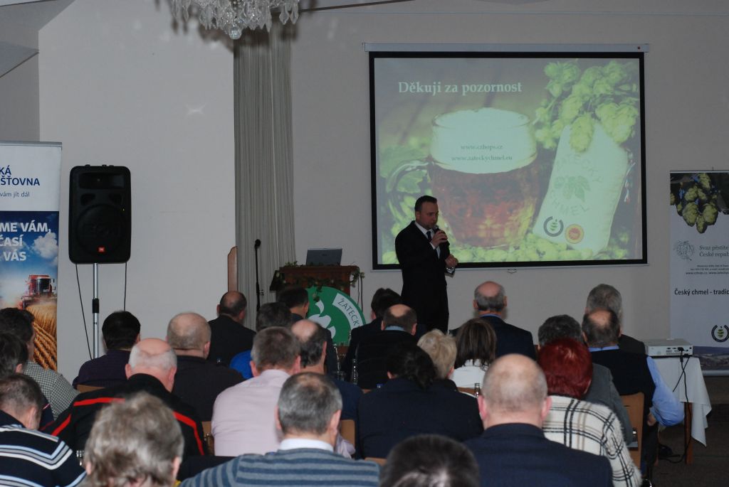 Ministr zemědělství, Ing. Marian Jurečka, na chmelařském kongresu (Senohraby, 27. 1. 2016). | Foto: M. Vokřál (Agriprint s. r. o.) Foto: M. Vokřál (Agriprint s. r. o.)