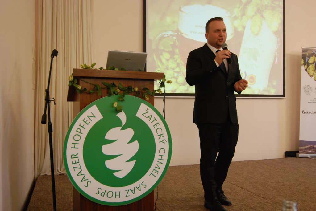 Ministr zemědělství, Ing. Marian Jurečka, na chmelařském kongresu (Senohraby, 27. 1. 2016). | Foto: M. Vokřál (Agriprint s. r. o.) Foto: M. Vokřál (Agriprint s. r. o.)