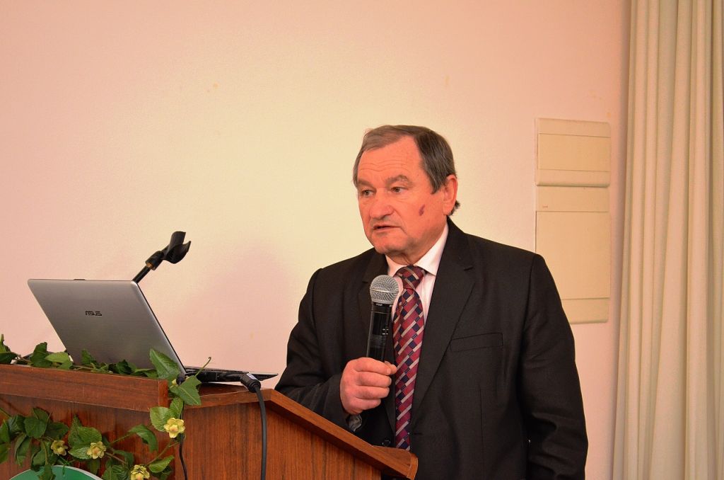 Ing. Václav Hlaváček, CSc., víceprezident Agrární komory ČR, na chmelařském kongresu (Senohraby, 27. 1. 2016). | Foto: M. Brynda Foto: M. Brynda