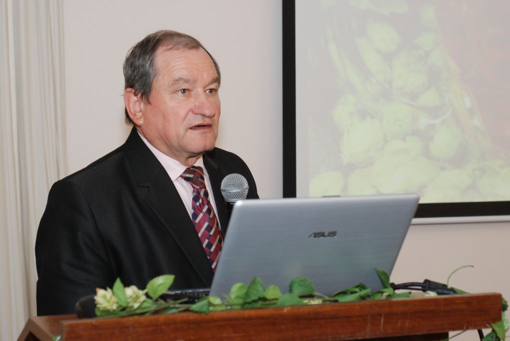 Ing. Václav Hlaváček, CSc., víceprezident Agrární komory ČR, na chmelařském kongresu (Senohraby, 27. 1. 2016). | Foto: M. Vokřál (Agriprint s. r. o.) Foto: M. Vokřál (Agriprint s. r. o.)