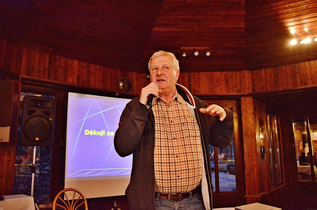 Ing. Zdeněk Chabr z firmy NeraAgro, spol s. r. o. na chmelařském kongresu (Senohraby, 1. 2. 2017). | Foto: M. Brynda Foto: M. Brynda