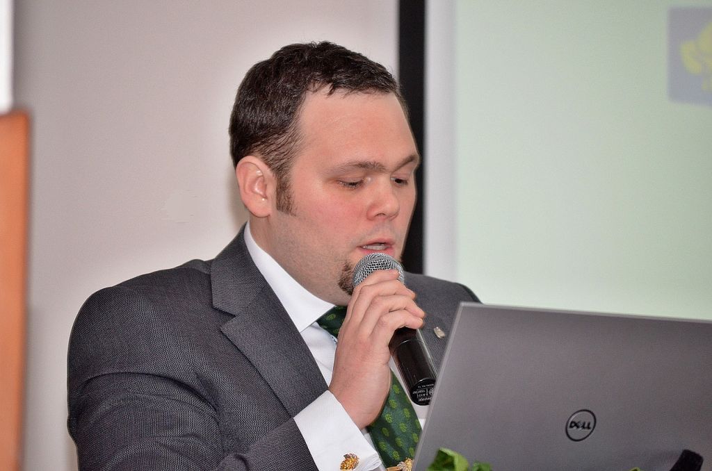 Ing. Michal KOVAŘÍK, tajemník Svazu pěstitelů chmele ČR, moderátor chmelařského kongresu (Senohraby, 2. 2. 2017). | Foto: M. Brynda Foto: M. Brynda