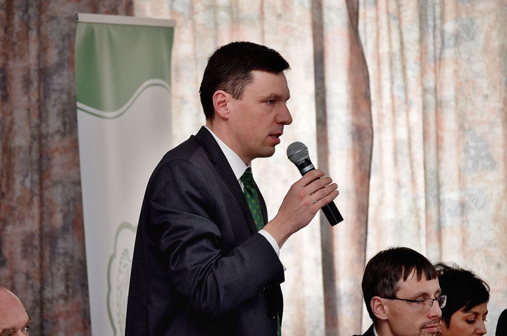 Mgr. Zdeněk Rosa, BA, předseda představenstev společností CHMELAŘSTVÍ, družstvo Žatec a Bohemia Hop, a. s. na chmelařském kongresu v Senohrabech (2. 2. 2017). | Foto: M. Brynda Foto: M. Brynda